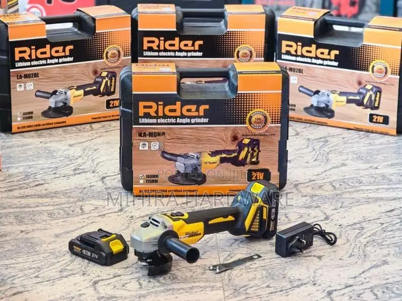 RIDER cordless 4" battery Angle Grinder polisher 21V cord less