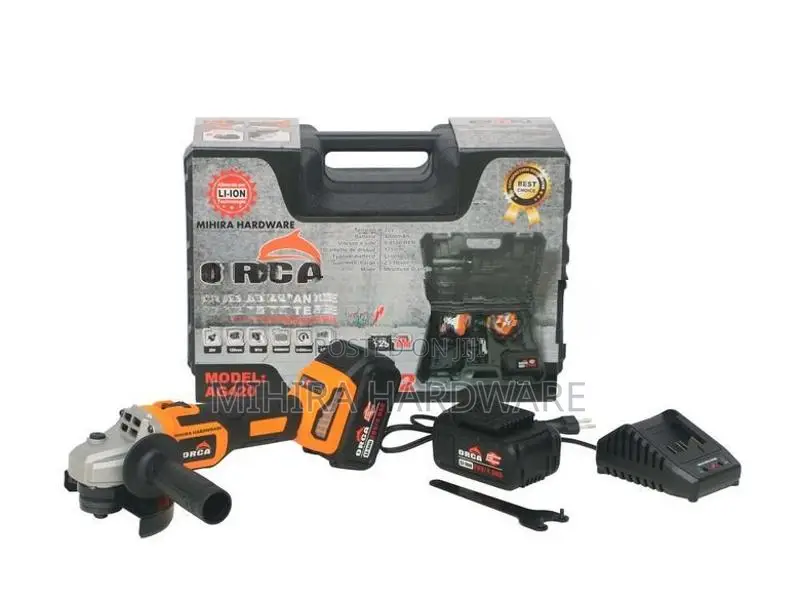 ORCA AG420 cordless 5" 4.5" battery Angle Grinder polisher 20V cord le