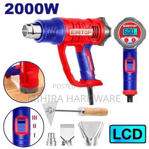 EMTOP EHGN 20056 Digital display 2000 Watts hot air heat gun machine