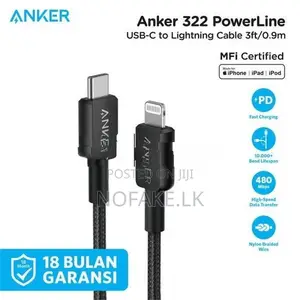 Anker USB- C to Lightning Braided Nylon Cable MFi Certified From Apple