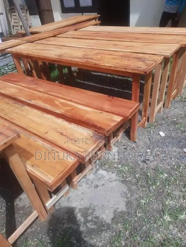 Table and Bench 6ft *15" Mahogani