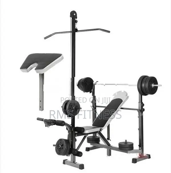 Brand New Heavy Duty Latpull down /Peacher curl weight bench -S10