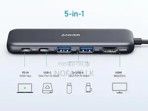 Anker 5 in 1 USB-C 100W HDMI 4K Hub For Macbook And Laptops