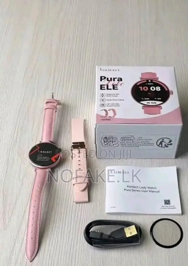 Kieselect Pura Ele New Pink Ladies Smart Watch with Amoled Display