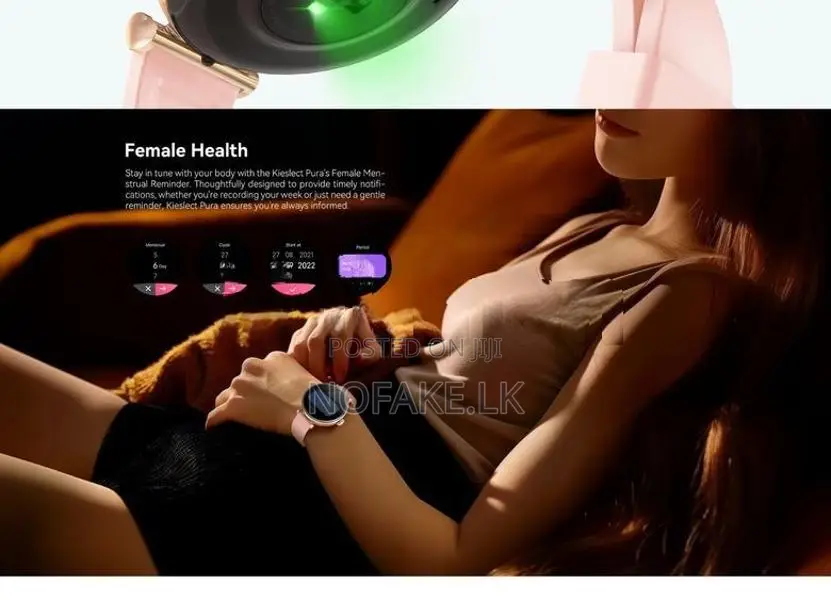 Kieselect Pura Ele New Pink Ladies Smart Watch with Amoled Display