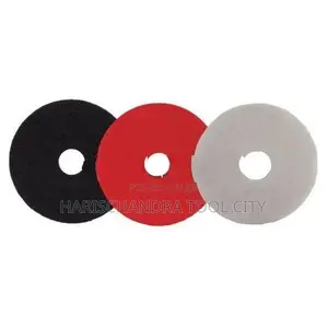 Floor Polisher Sponge Pad Red, Black and White 17``