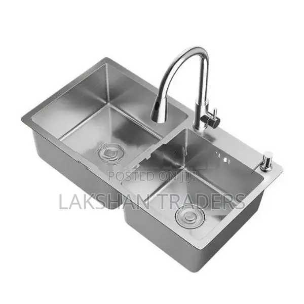 Euro Luxury Kitchen Sink Stainless Steel 78cm x 43cm