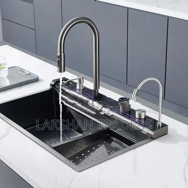 Milano (Italy) 7 in 1 Kitchen Multi Functional Waterfall Display Sink