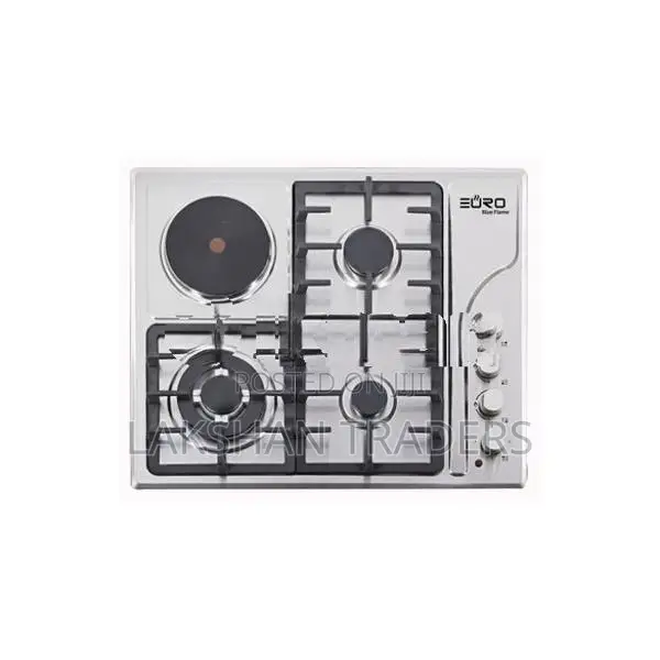 Euro (Turkey) 3 Gas Burner + 1 Electric Cooker Hob