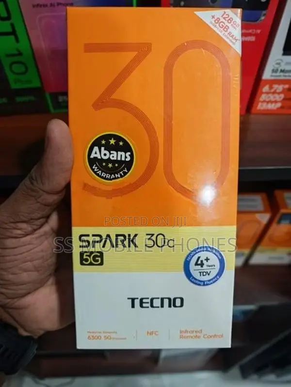 Tecno Spark 30C 5G 4GB 128GB (Brand New)