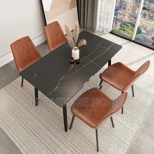 Granite Dining Table with Chairs