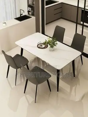 Granite Dining Table with Chairs