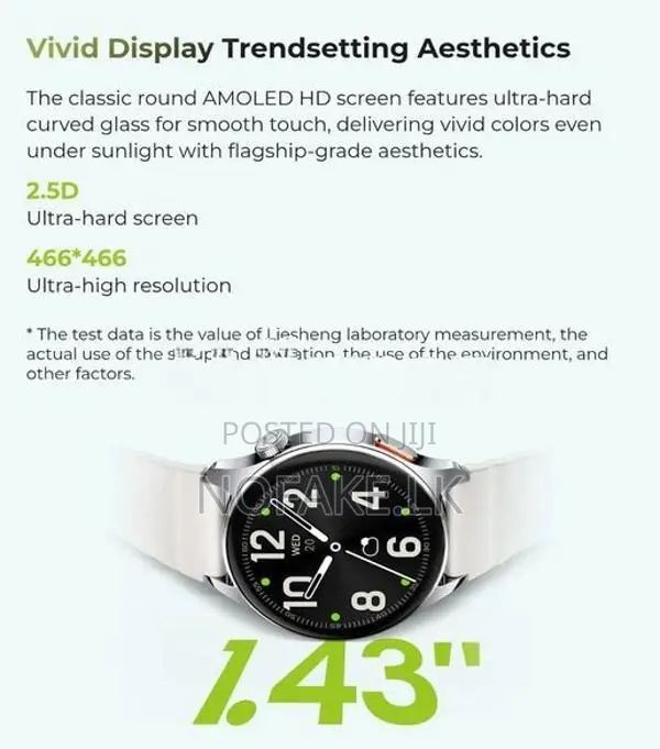 Haylou watch 4s Smartwatch with GPS And Amoled Display