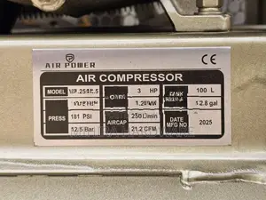 100L 12.5 Bar Copper Motor Air Compressor 3 HP AIR-POWER
