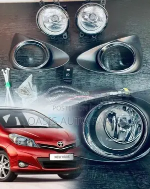 Toyota Vitz Fog Light set halogen 55watt glass lens lamps