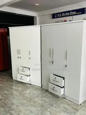 Modern 3 D White Camiliya Wardrobe
