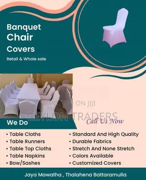 Banquet steel chair cover