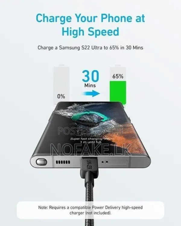 Anker USB- C to Lightning Braided Nylon Cable MFi Certified From Apple