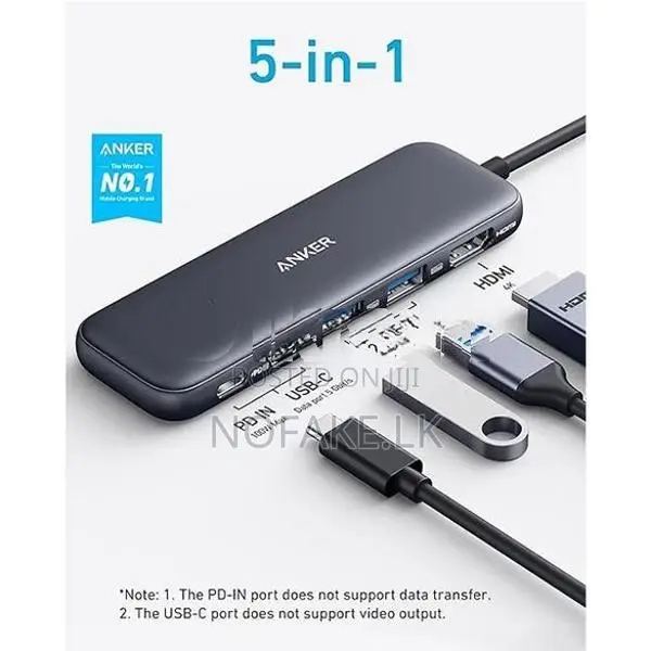 Anker 5 in 1 USB-C 100W HDMI 4K Hub For Macbook And Laptops