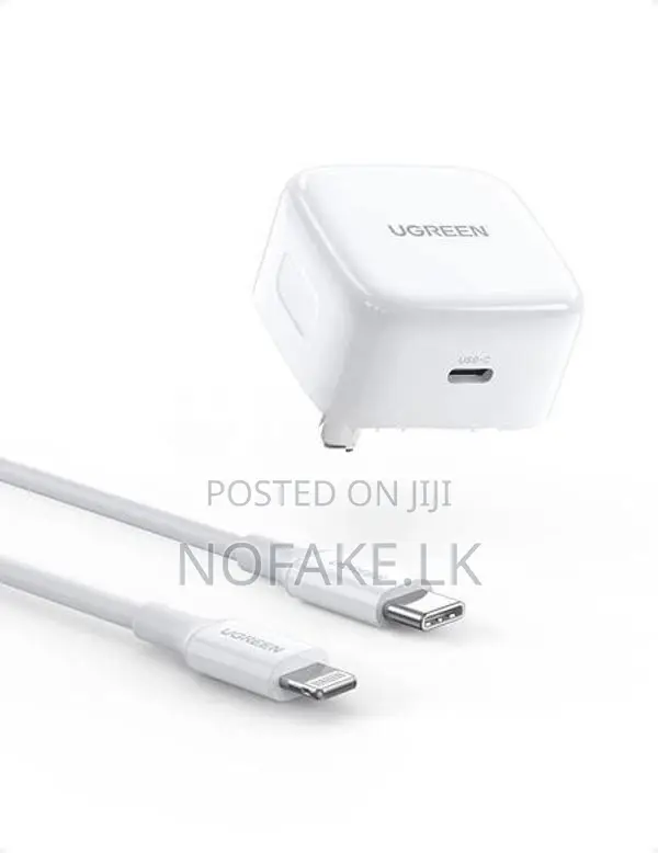 UGREEN 20W Type-C Apple Certified Charger Adapter & C to Lightning Cab
