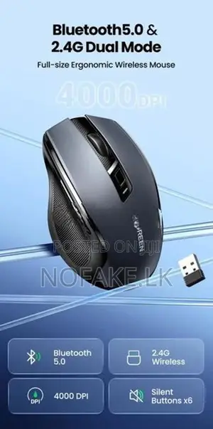 UGREEN Ergonomic Wireless Mouse
