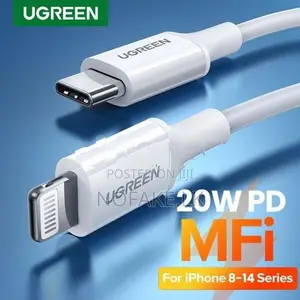 UGREEN 20W Type-C Apple Certified Charger Adapter & C to Lightning Cab