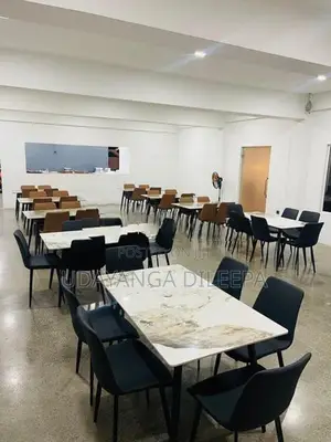Restaurant Dining Table with 4 Cushion Chairs