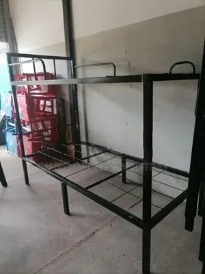 New Steel Bunk Bed with Double Layer Mattress 6*3 Ft