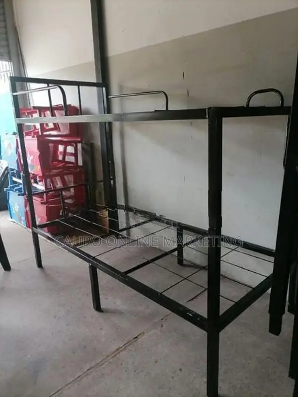 New Steel Bunk Bed with Double Layer Mattress 6*3 Ft
