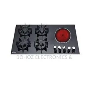 Euro cooker Hob 5 Burner (Infrared Cooker) Tempered Glass