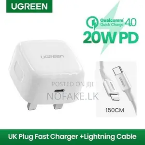 UGREEN 20W Type-C Apple Charger Adapter and C to Lightning Cable