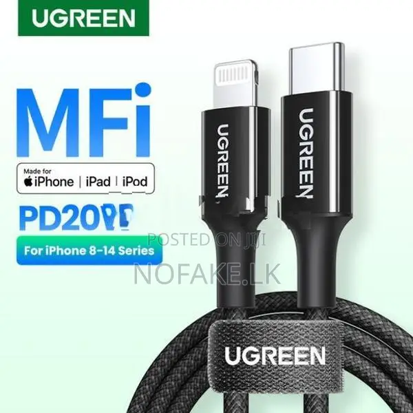 UGREEN 20W Type-C Apple Charger Adapter and C to Lightning Cable
