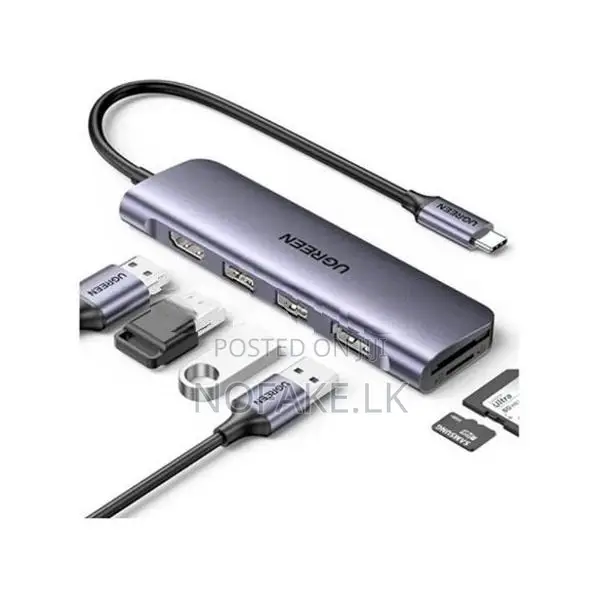 UGREEN 5 in 1 Type-C to HDMI 3 USB 100W PD charging Hub Station