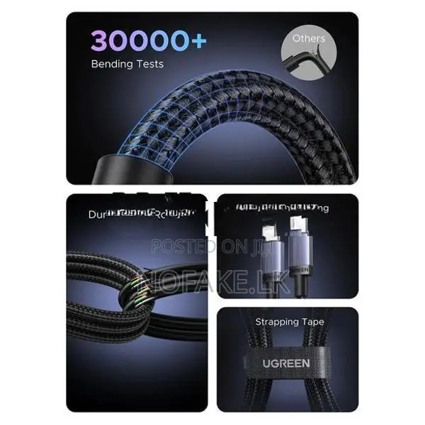 UGreen 240W USB-C to USB - C Nylon PD Fast Charging Cable 1M and 2M
