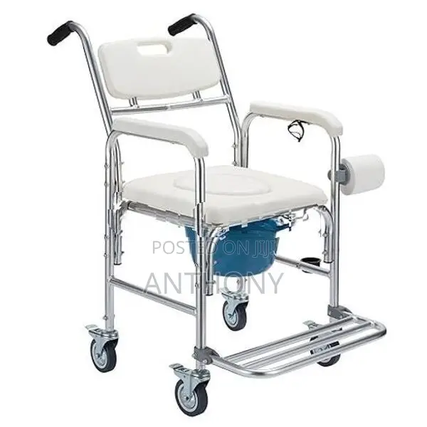 3-in-1 Shower Commode Wheelchair