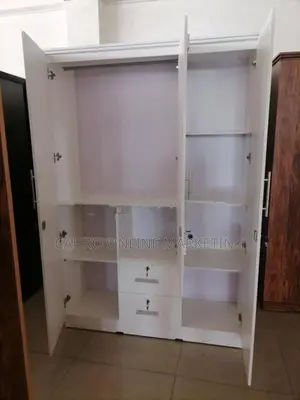 New Melamine White Colour 3 Door Cupboard Wardrobe