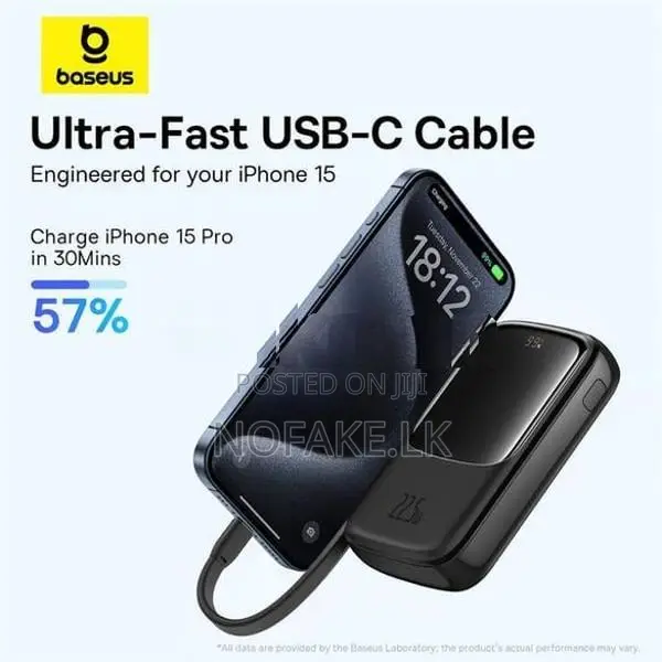 Baseus Qpow Pro Plus 22.5W 10000mAh Power Bank with Cable