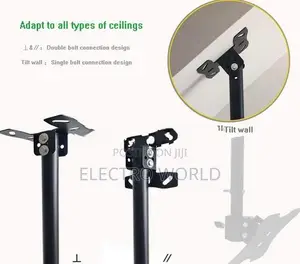 Tv Full Adjustable 14"-42" Ceiling Mount Bracket