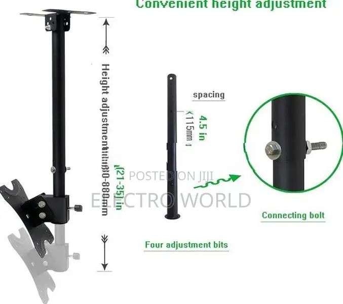 Tv Full Adjustable 14"-42" Ceiling Mount Bracket