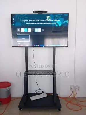 TV & SMART BOARD 32"-75" MOVABLE TROLLY STAND