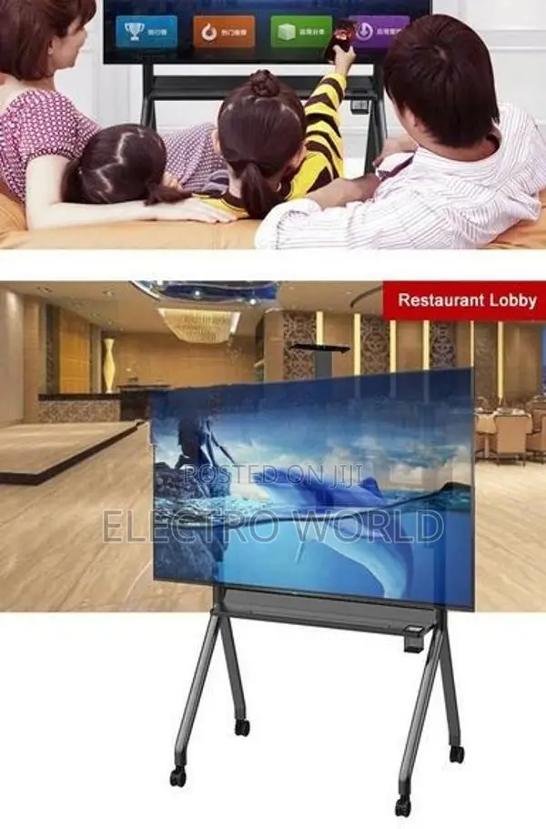 Tv & Smart Board Trolly Moveble 42"-85" Stand