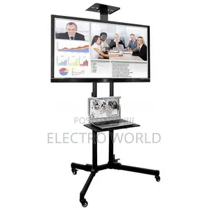 Smart Tv Mobile Cart Movable 26"-65" Rolling Stand