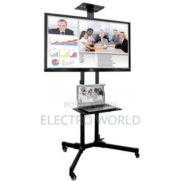 Smart Tv Mobile Cart Movable 26"-65" Rolling Stand