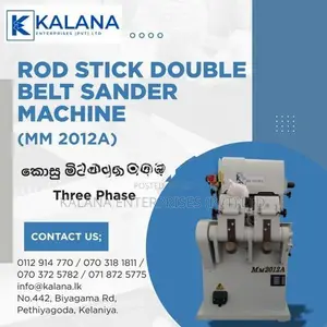 Rod Stick Double Belt Sander Machine