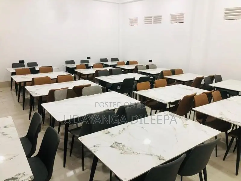 Restaurant Dining Table with Cushion Chairs