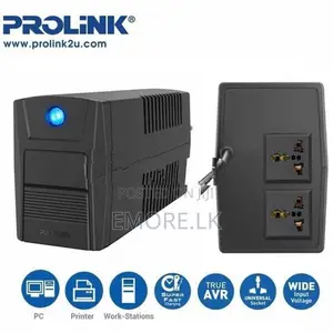 Prolink 1.2KVA UPS Fast Charging Line Interactive System cctv, pcs EM