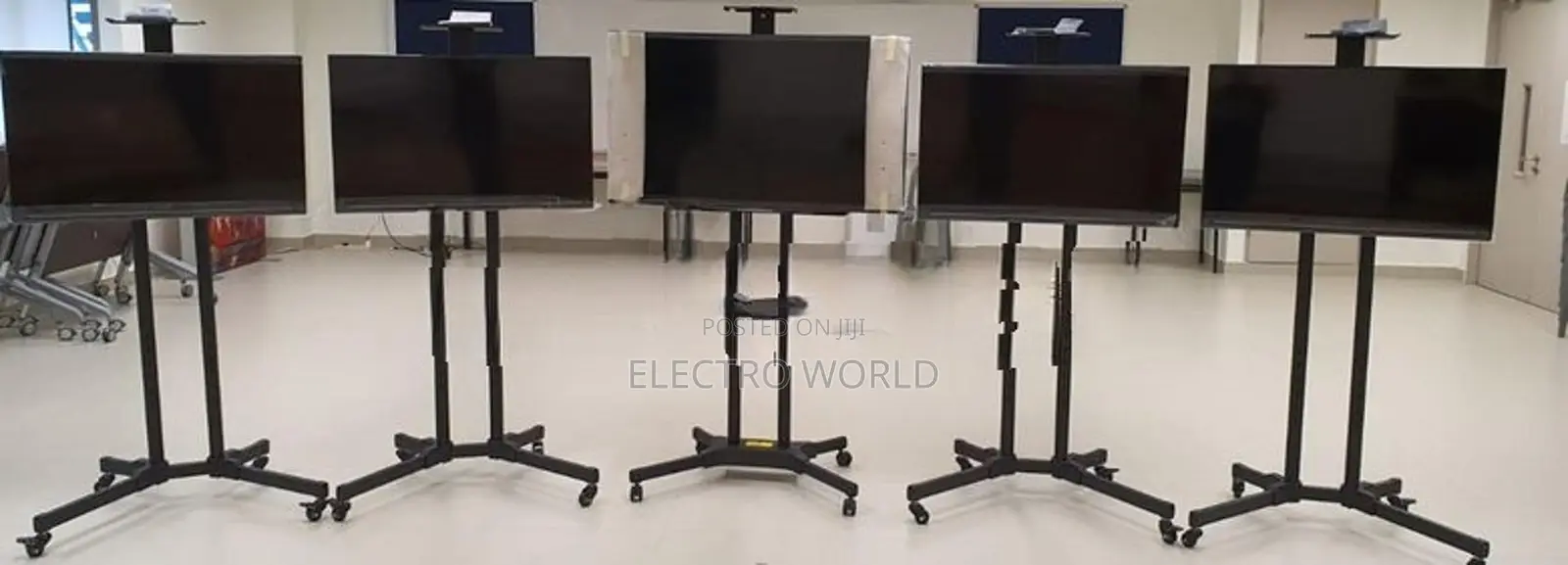 Trolley Movable Smart TV Stand LCD LED Bracket 24″-65″ Inch – 1500