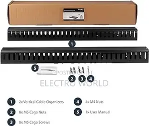Network 24 Port Patch Panel With Cable Managment