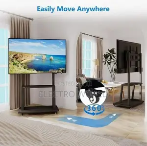 Tv & Smart Board Trolly Movable Heavy Duty 43"-100" Stand