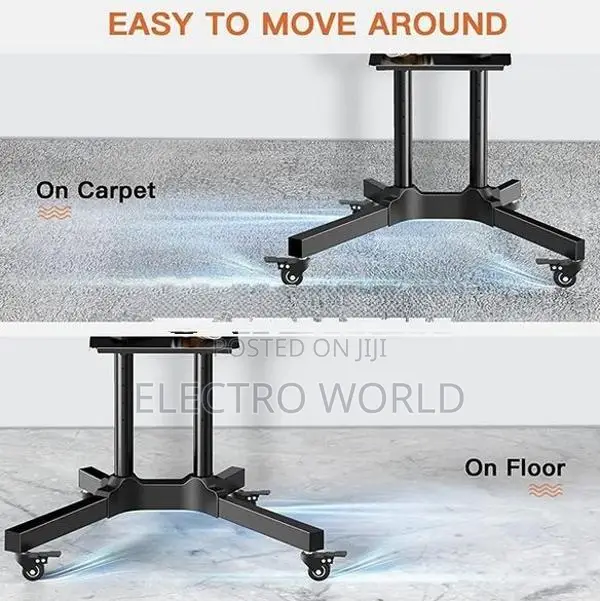 Trolley Movable Smart TV Stand LCD LED Bracket 24″-65″ Inch – 1500